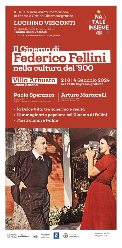 NATALE INSIEME A LACCO AMENO: XVIII Scuola di Storia e Critica Cinematografica “Luchino Visconti” Winter Edition